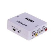 HDMI to AV-CVBS-RCA Composite Audio Video Mini Converter Adapter PAL/NTSC TV-HQ