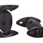 Tilting/360 Degree Swiveling Speaker Wall Mounting Bracket - Black (Max 1.8kgs) - Set of 2-2774