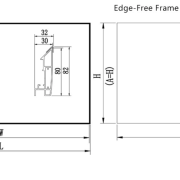135" 16:9 Slim Fixed Frame Screen