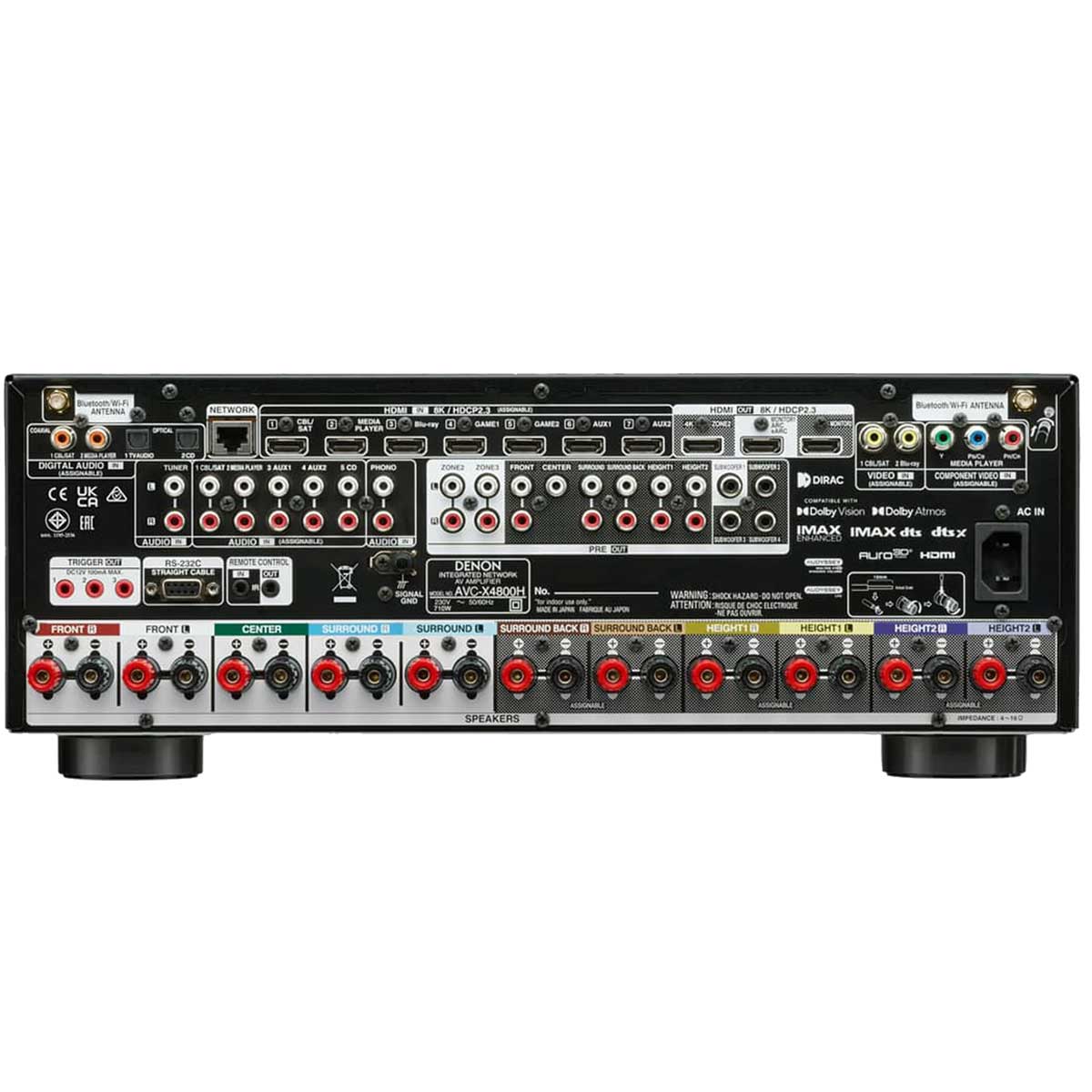 Denon AVC-X4800H 9.4 Ch AV Receiver - Rapallo