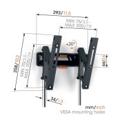 Rapallo | Vogels TVM 3215 Tilting TV Wall Mount