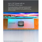 Epson EpiqVision Ultra LS650 Smart Streaming Laser Projector | Rapallo