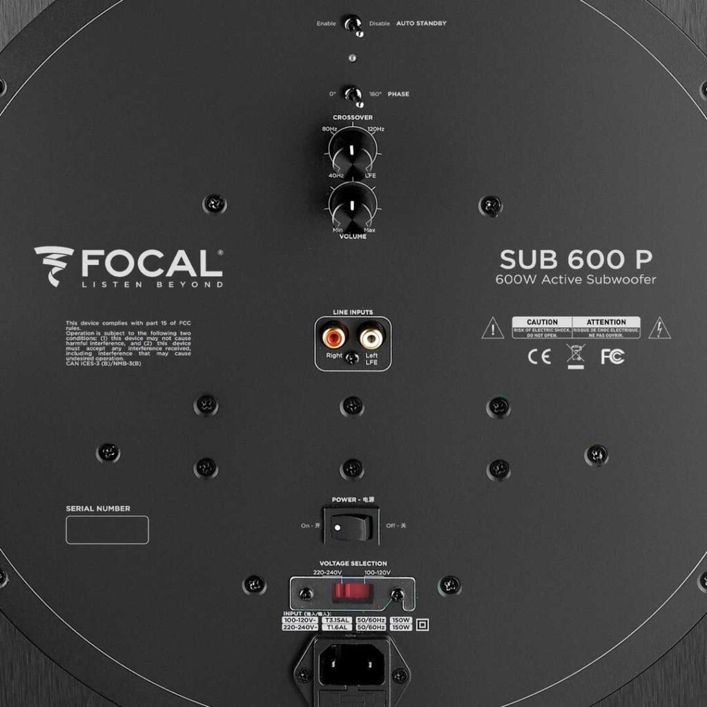 Focal Sub 600P Subwoofer – Rapallo