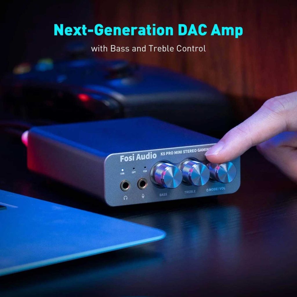 Fosi Audio K5 Pro Gaming DAC Headphone Amplifier – Rapallo