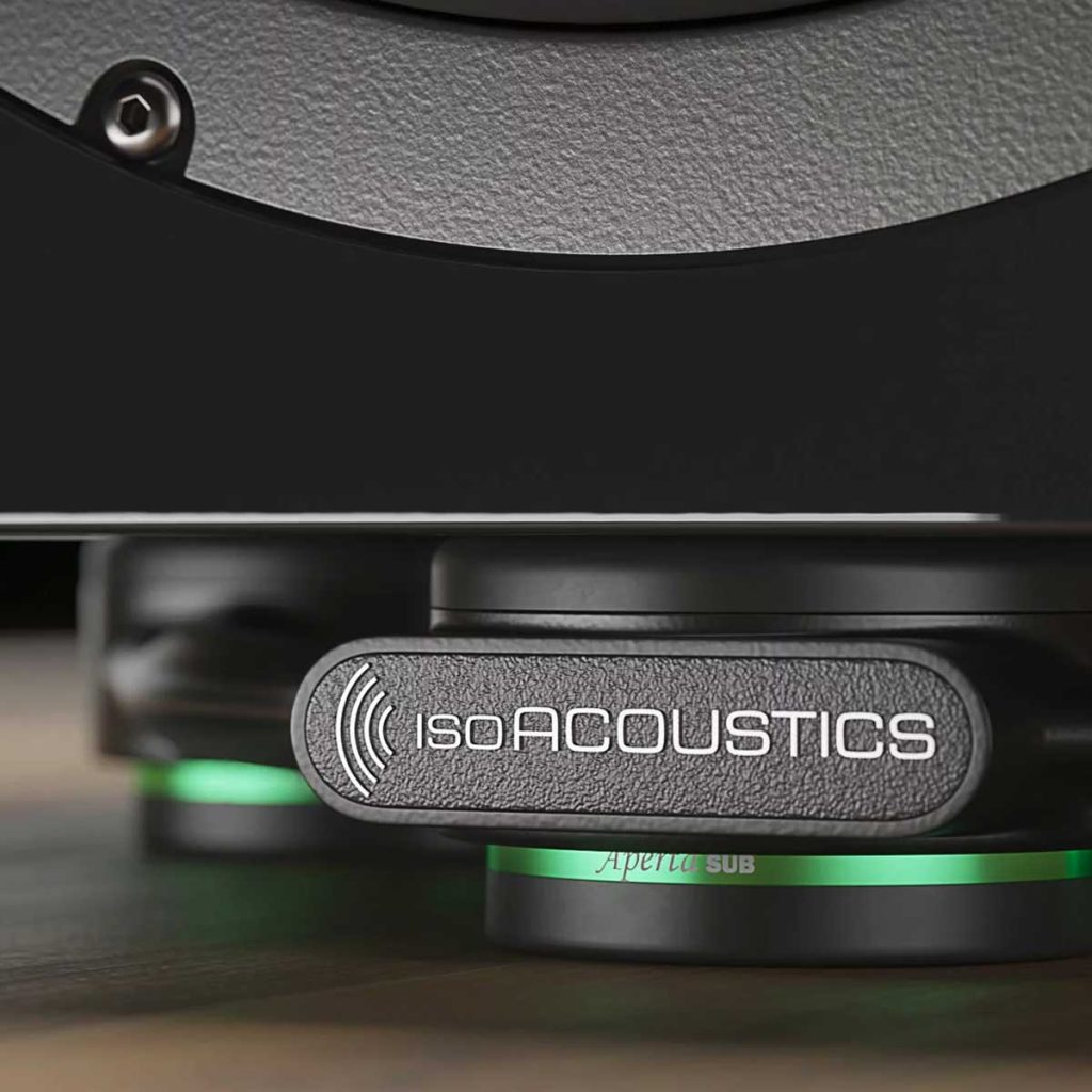 Supporto Isolante IsoAcoustics Aperta Sub Per Subwoofer - In Alluminio, 80 Lbs Capacità, 10.5x11.5 Pollici - Foto 5