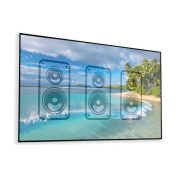 Indigo 16:9 Slimline Fixed Frame Acoustic Screen - Rapallo