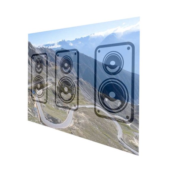 Indigo 4:3 Edge Free Fixed Frame Acoustic Screen - Rapallo