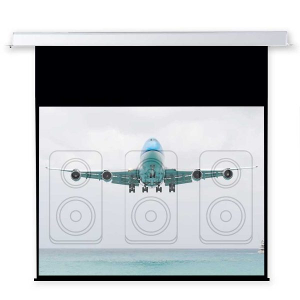 100" Indigo 4:3 Motorised In-Ceiling Acoustic Screen - Rapallo