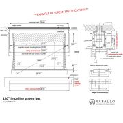 Motorised In-ceiling Screens - Rapallo