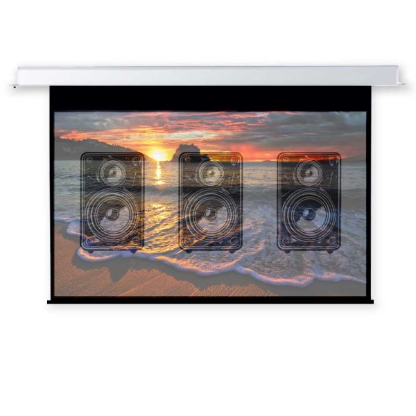 140" Indigo 16:9 Motorised In-Ceiling Acoustic Screen - Rapallo