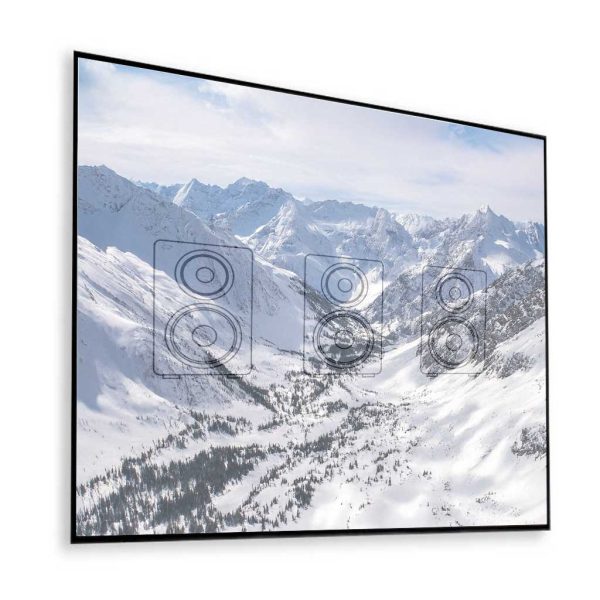 Indigo 4:3 Slimline Fixed Frame Acoustic Screen - Rapallo