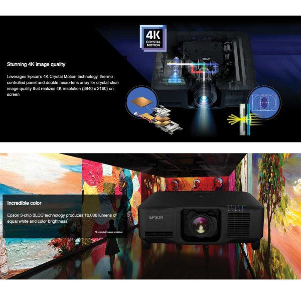 Epson EB-PQ2216B 4K 3LCD Laser Projector - Rapallo