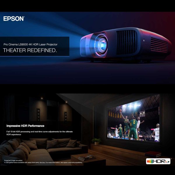 Epson LS9000 4K Laser Home Theatre Projector - Rapallo
