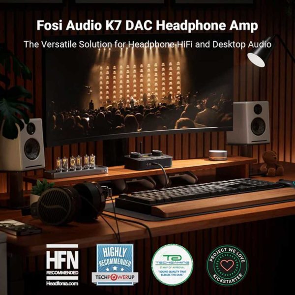 Fosi Audio K7 Desktop DAC Headphone Amplifier - Rapallo