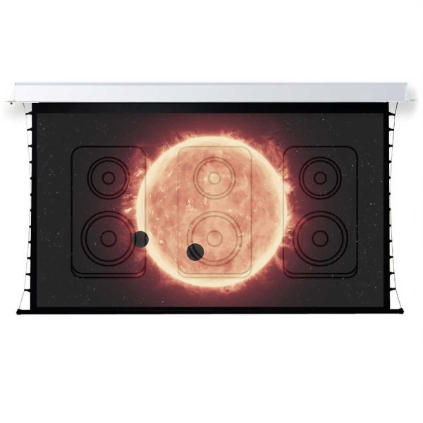 133" Indigo 16:9 Motorised In-Ceiling Tab-Tension Acoustic Screen - Rapallo