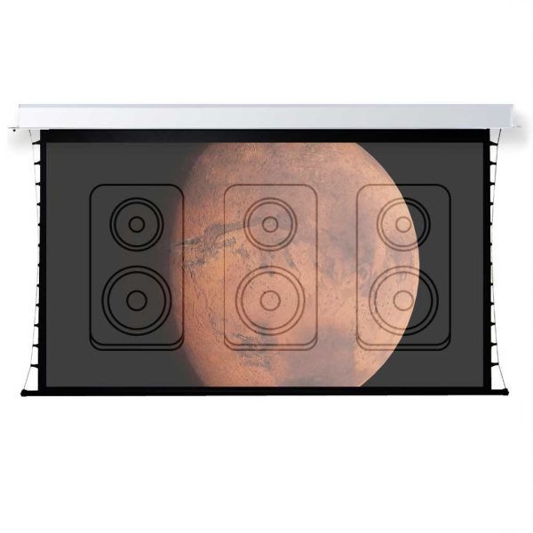 140" Indigo 16:9 Motorised In-Ceiling Tab-Tension Acoustic Screen - Rapallo