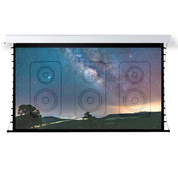 150" Indigo 16:9 Motorised In-Ceiling Tab-Tension Acoustic Screen - Rapallo