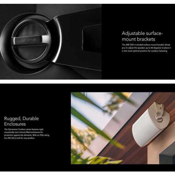 Definitive Technology AW-550 Dymension Outdoor Speakers - Rapallo