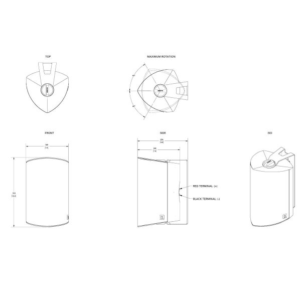 Definitive Technology AW-550 Dymension Outdoor Speakers - Rapallo