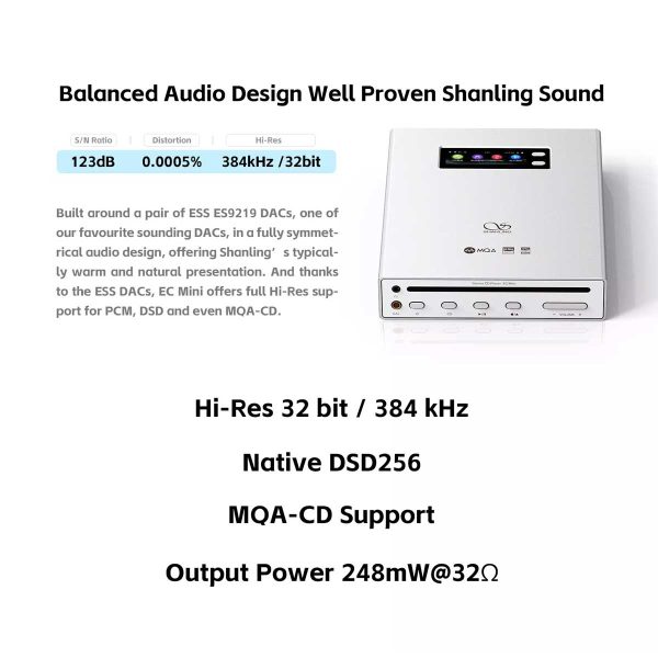 Shanling EC Mini Portable CD Player & DAP - Rapallo
