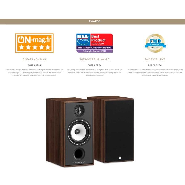 TRIANGLE Borea BR04 Bookshelf Speakers - Rapallo