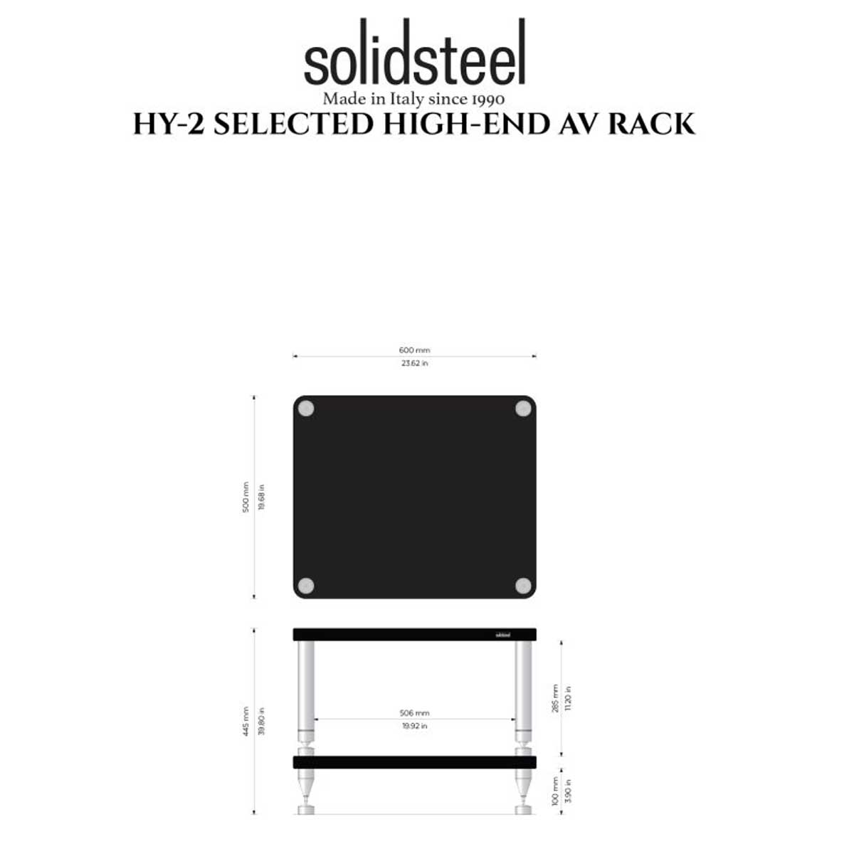 Solidsteel HY Series Audio Rack - Rapallo
