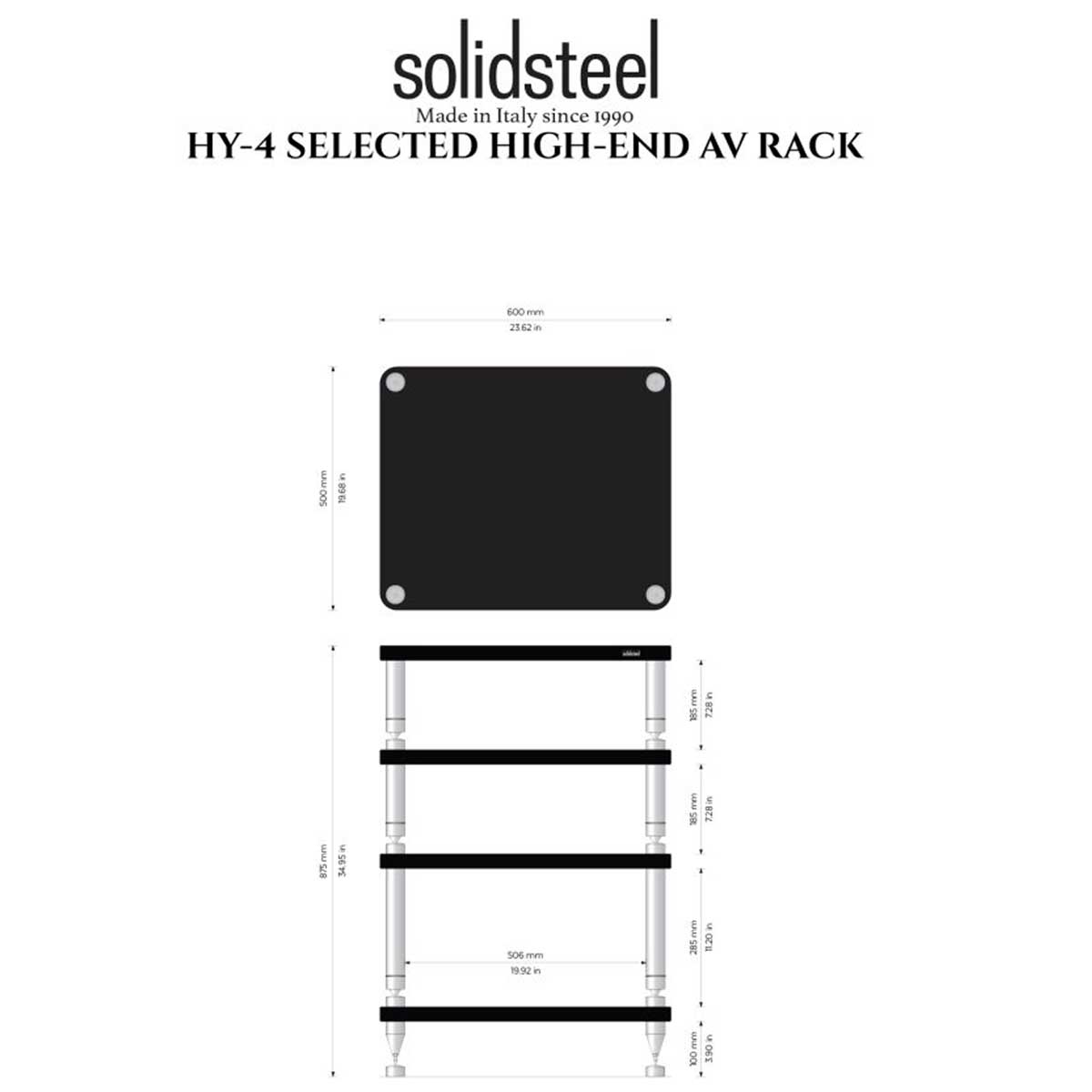 Solidsteel HY Series Audio Rack - Rapallo