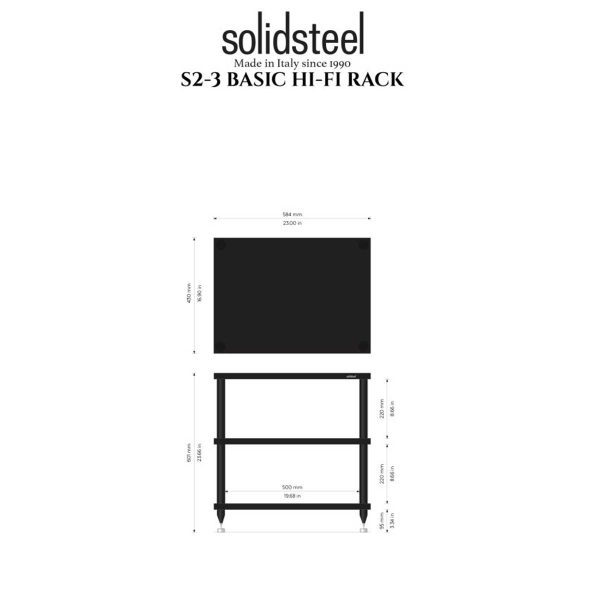 Solidsteel S2 Series Audio Rack - Rapallo