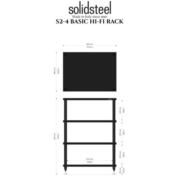 Solidsteel S2 Series Audio Rack - Rapallo