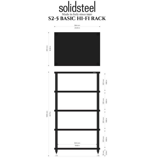 Solidsteel S2 Series Audio Rack - Rapallo