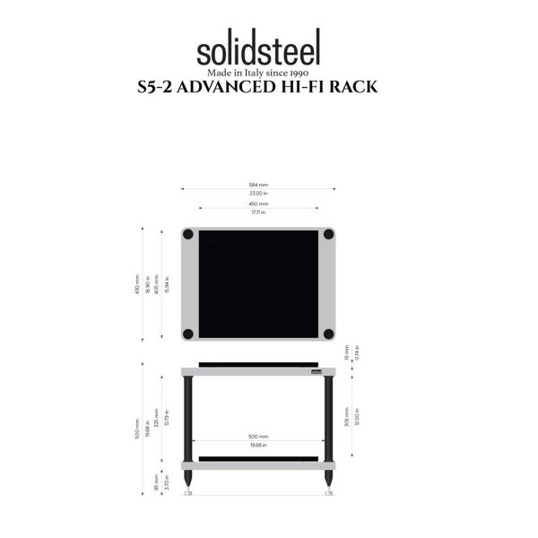 Solidsteel S5 Series Limited Edition Audio Rack - Rapallo