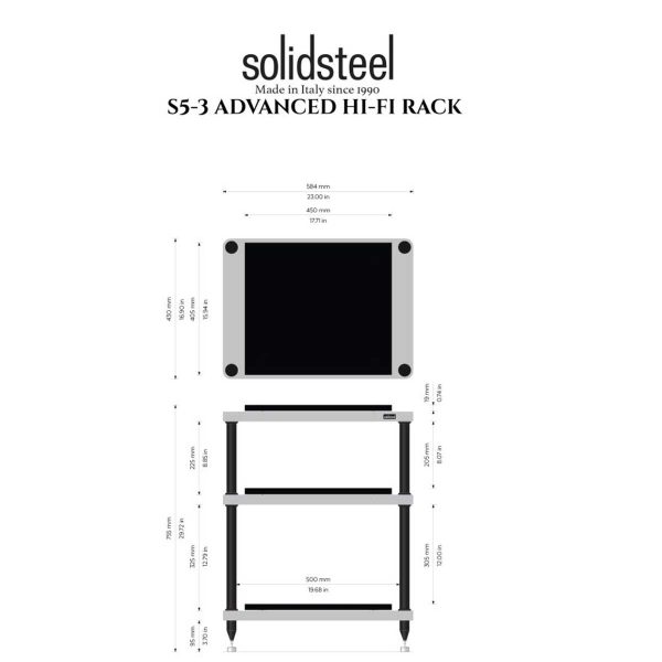 Solidsteel S5 Series Limited Edition Audio Rack - Rapallo