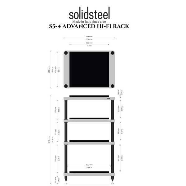 Solidsteel S5 Series Limited Edition Audio Rack - Rapallo