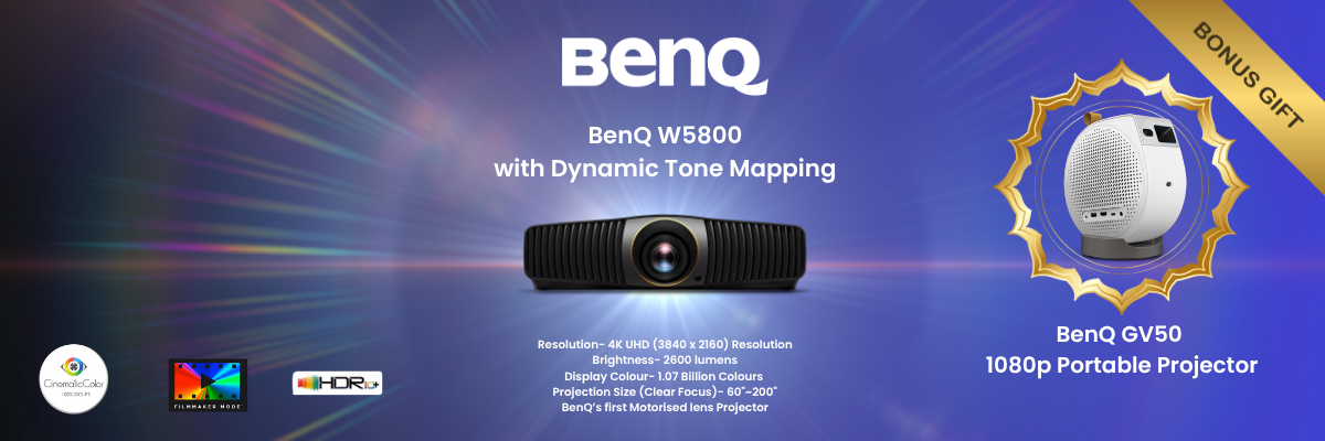 BenQ W5800 4K 2600lm Home Cinema Laser Projector - Rapallo