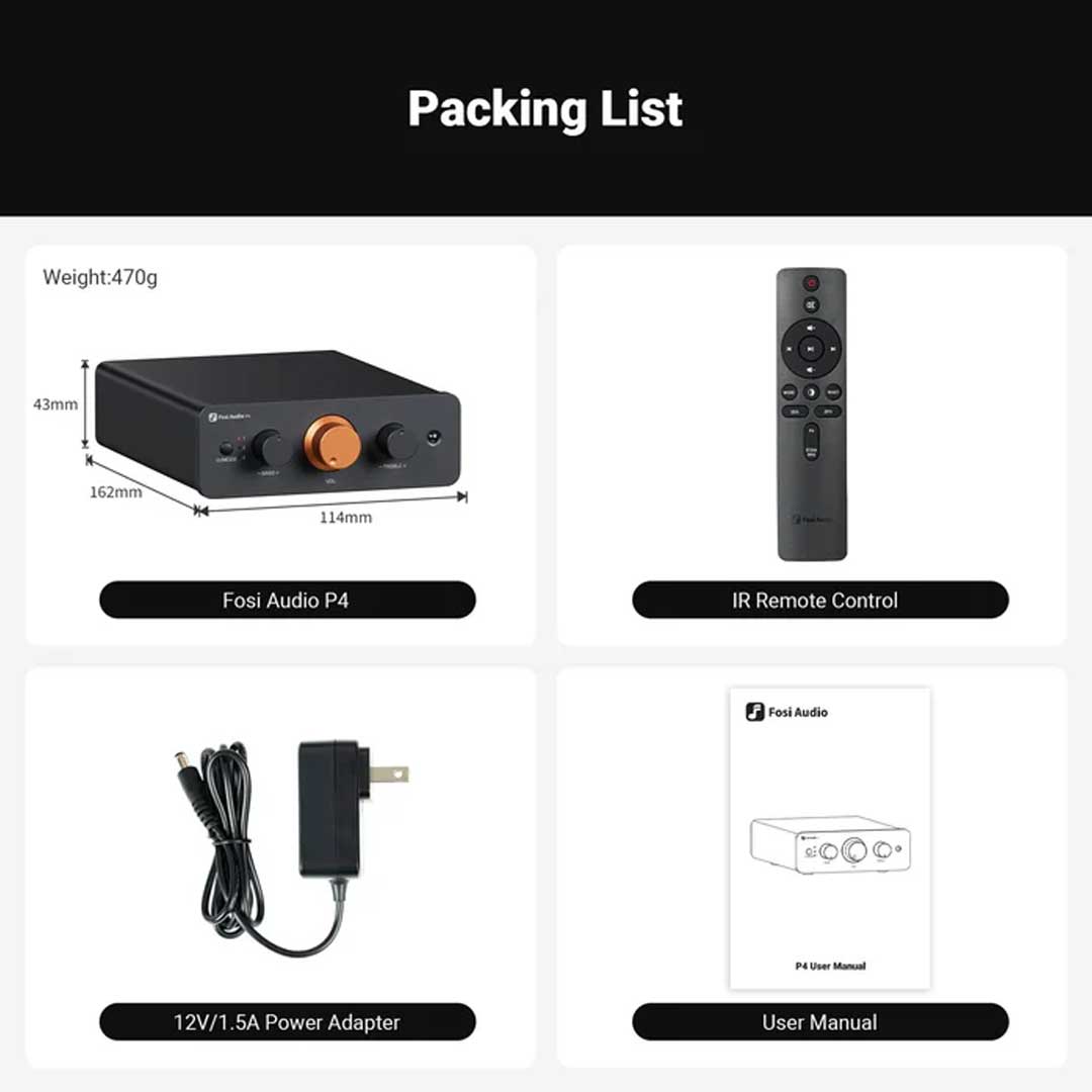 Fosi Audio P4 Mini Preamplifier - Rapallo