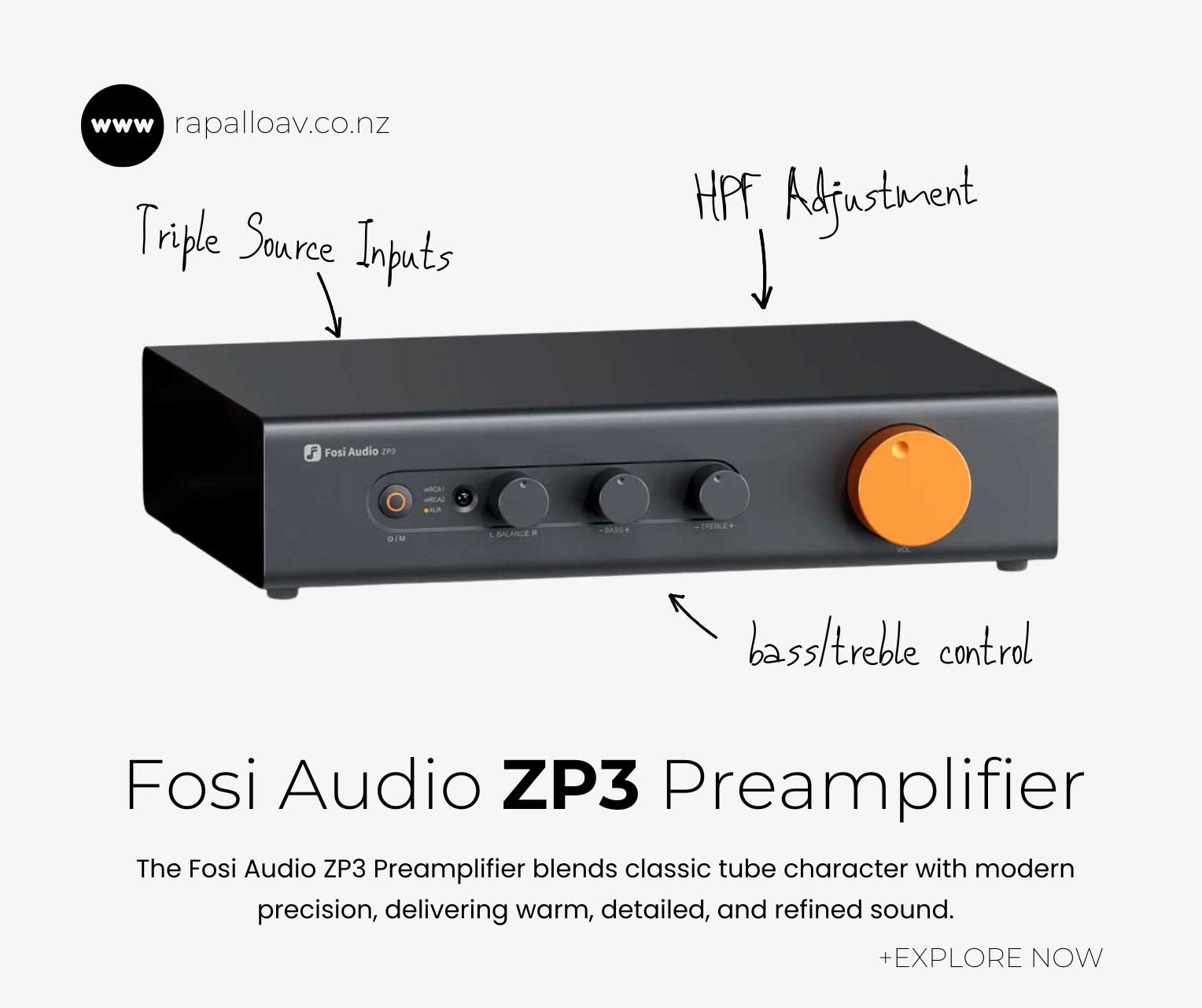 Fosi Audio ZP3 Preamplifier - Rapallo
