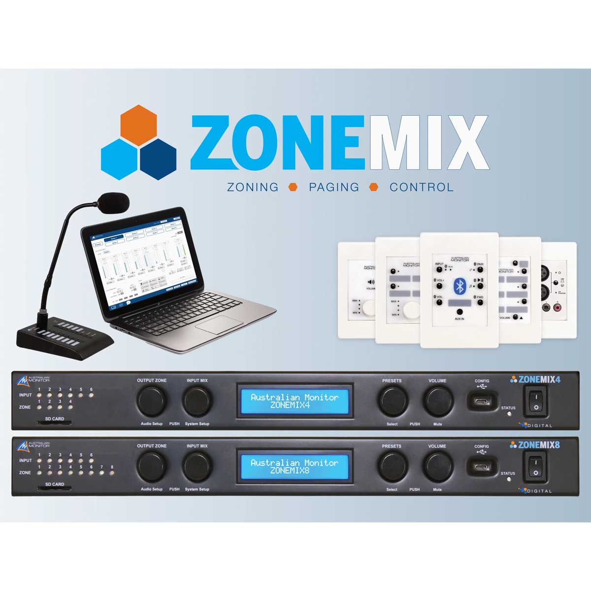 Australian Monitor ZONEMIX4 Controller - Rapallo