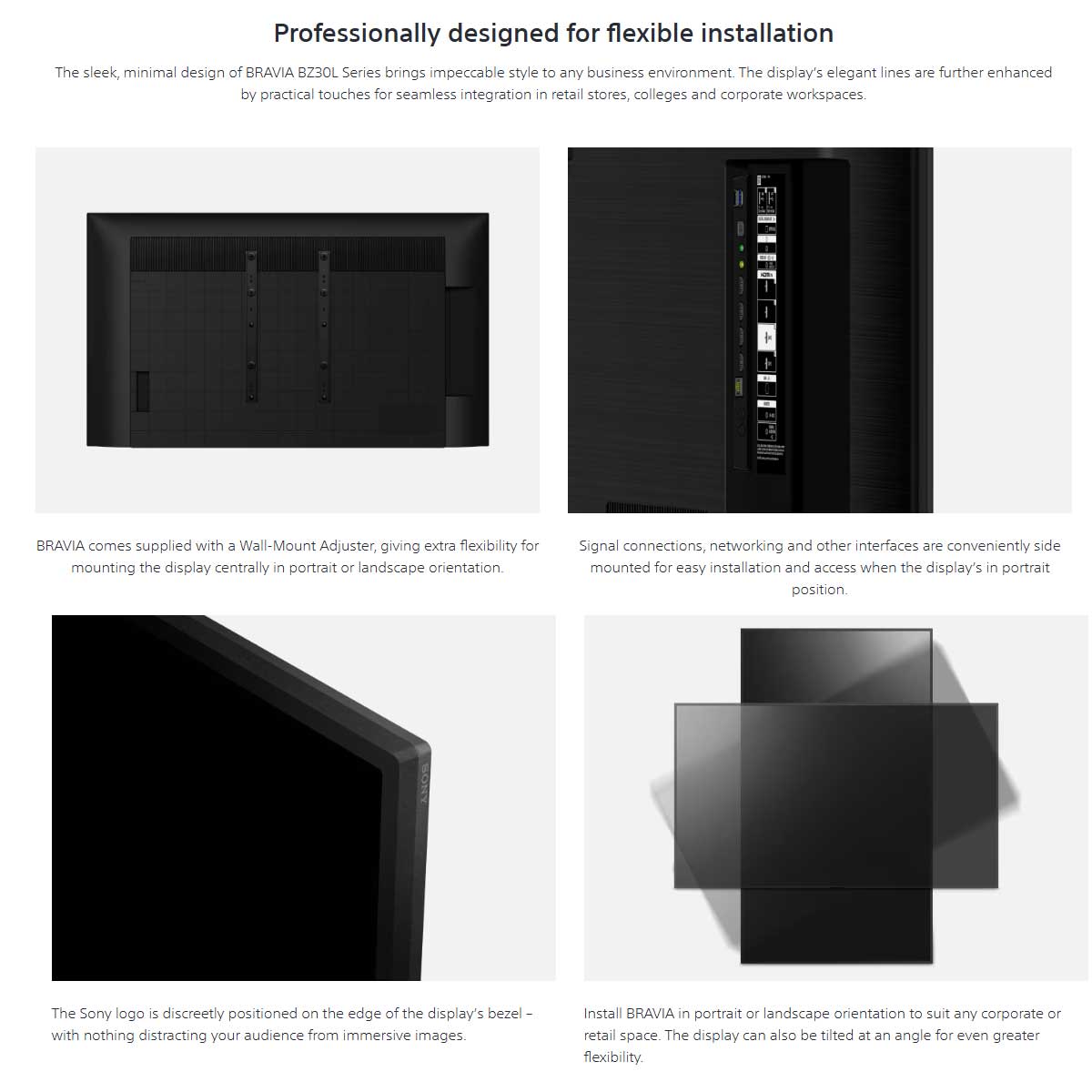 Sony BRAVIA BZ30L Series 4K HDR Display - Rapallo