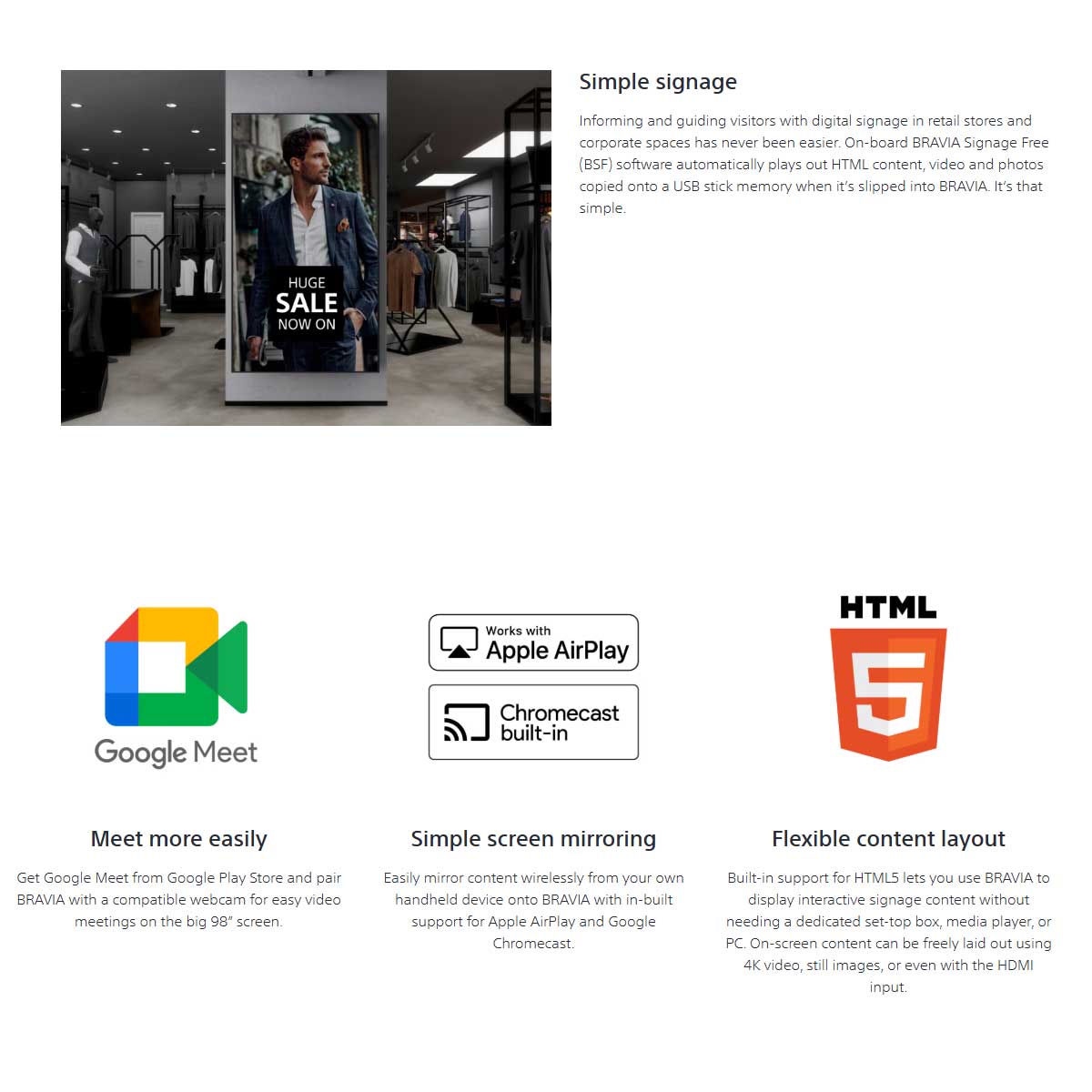 Sony BRAVIA FW-98BZ53L 98" 4K Ultra HD HDR Display - Rapallo