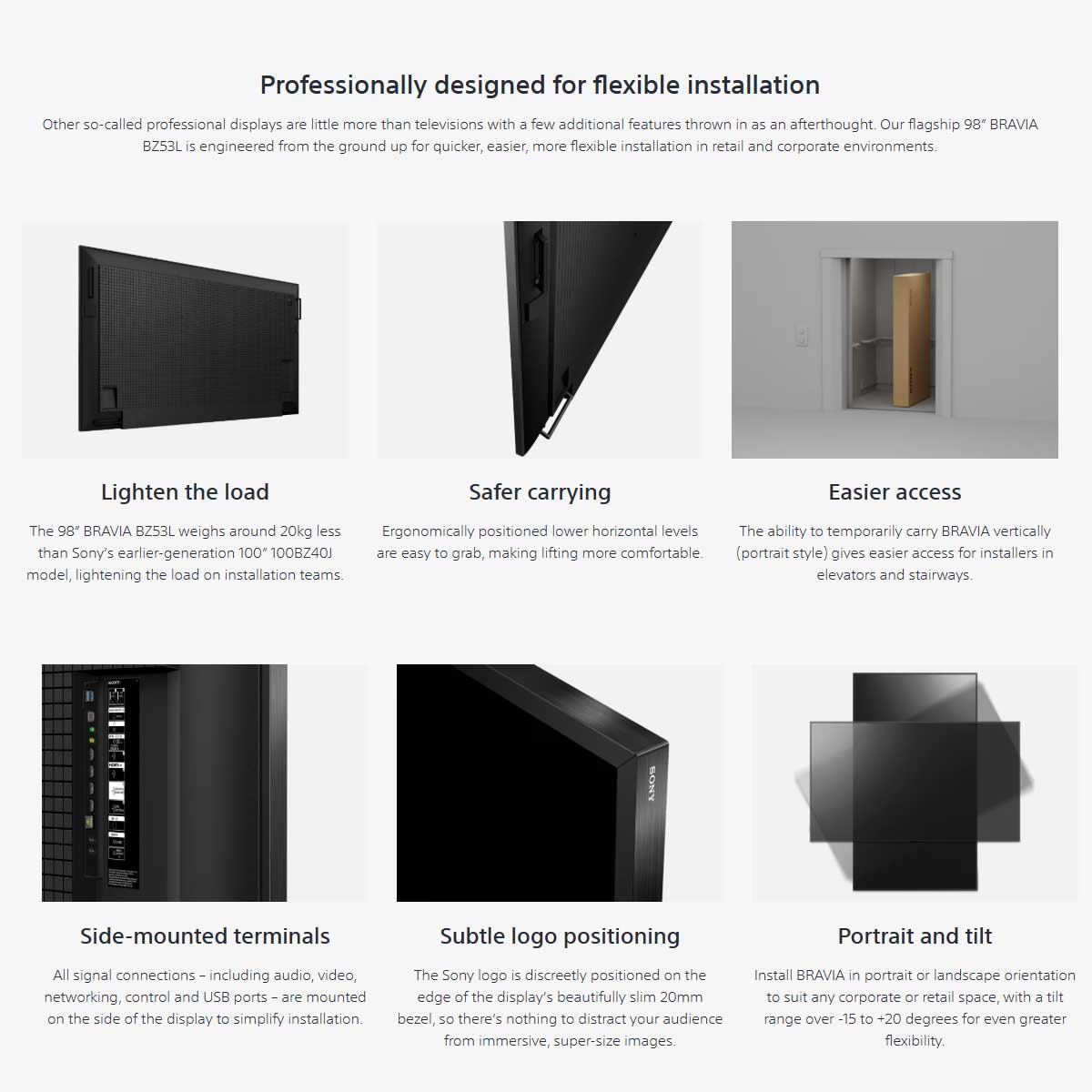 Sony BRAVIA FW-98BZ53L 98" 4K Ultra HD HDR Display - Rapallo