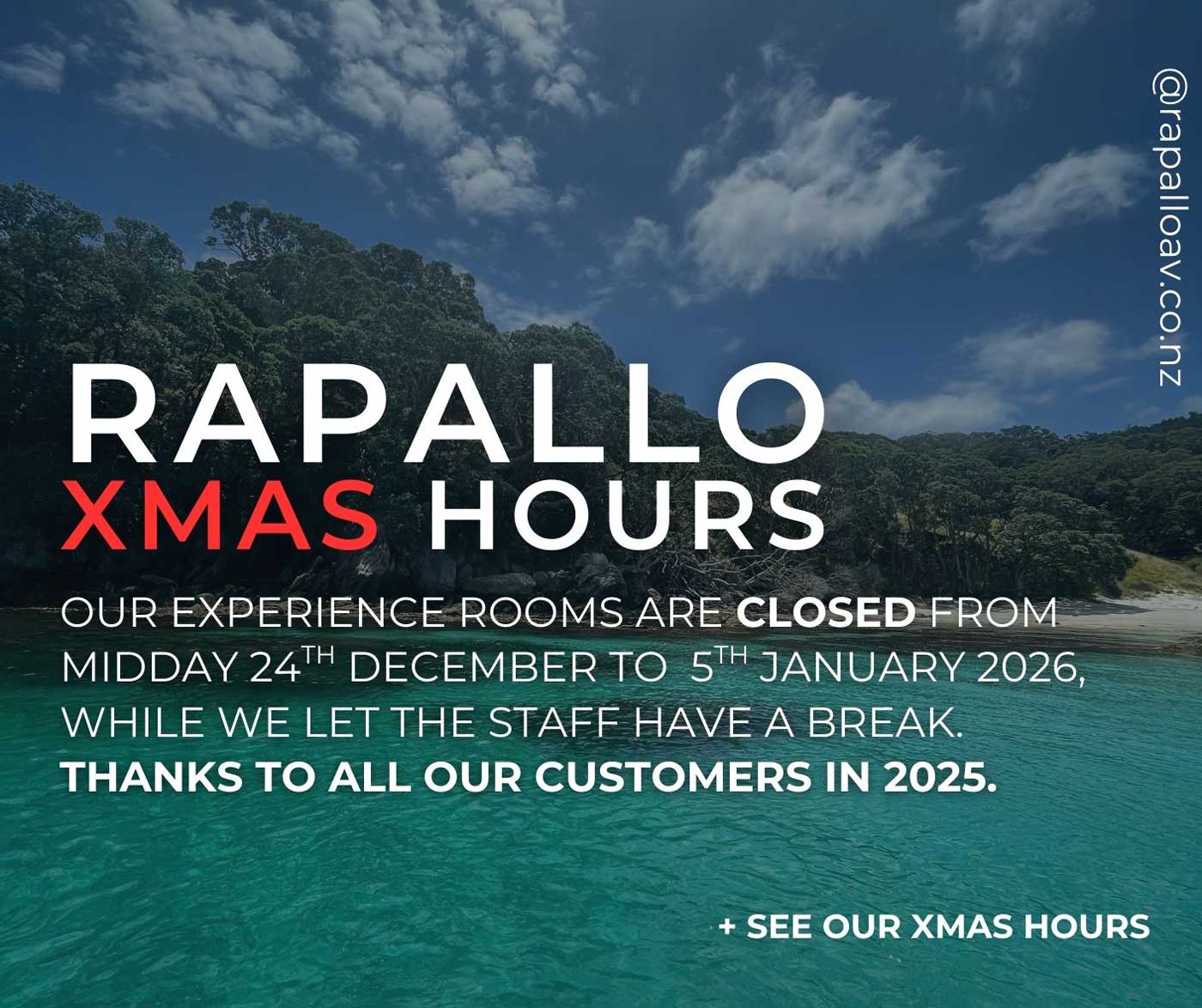 XMAS Hours @ Rapallo