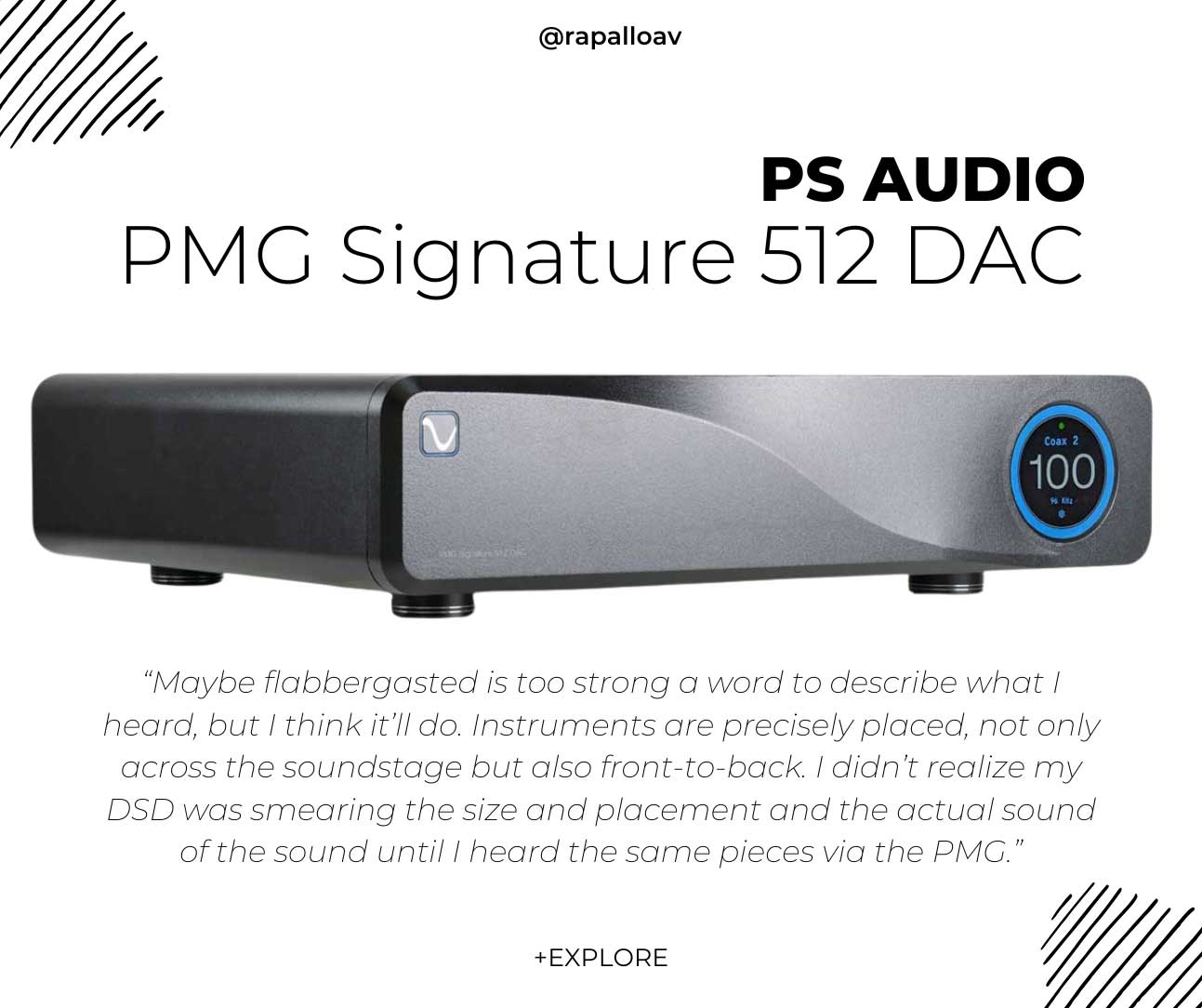 PS Audio PMG Signature 512 DAC - Rapallo
