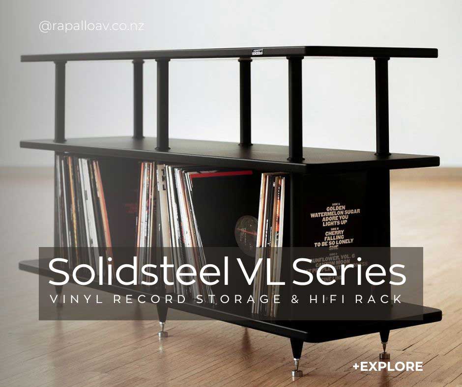 Solidsteel VL Series Vinyl Record Storage & HiFi Rack - Rapallo