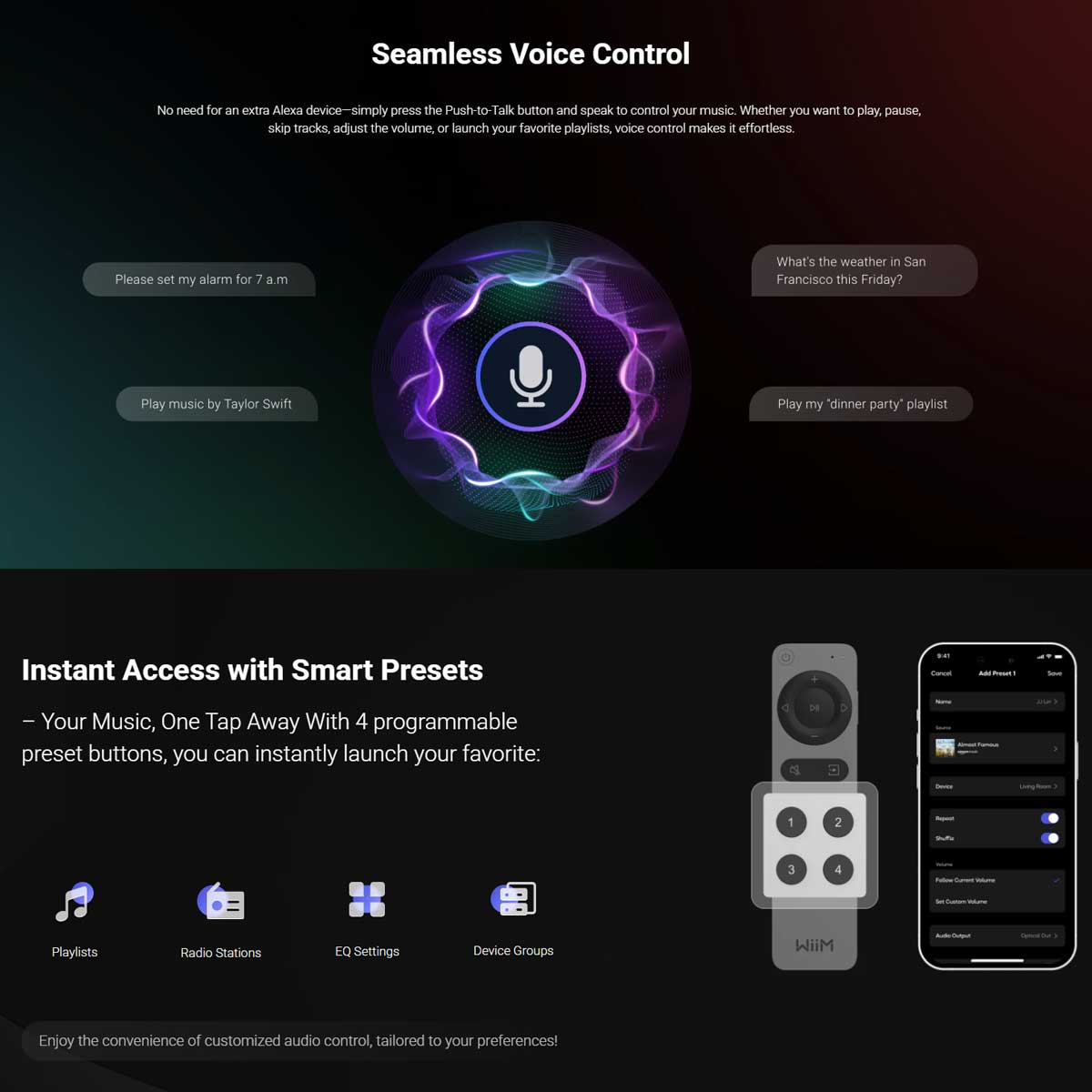 WiiM Voice Remote 2 - Rapallo