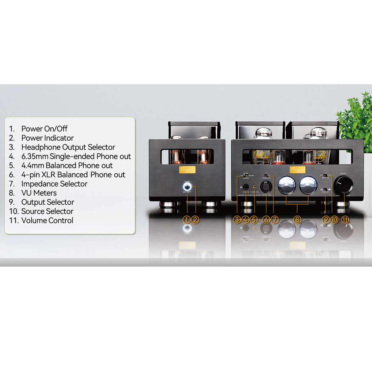 Cayin HA-300 MK2 Class A Tube Headphone Amplifier - Rapallo