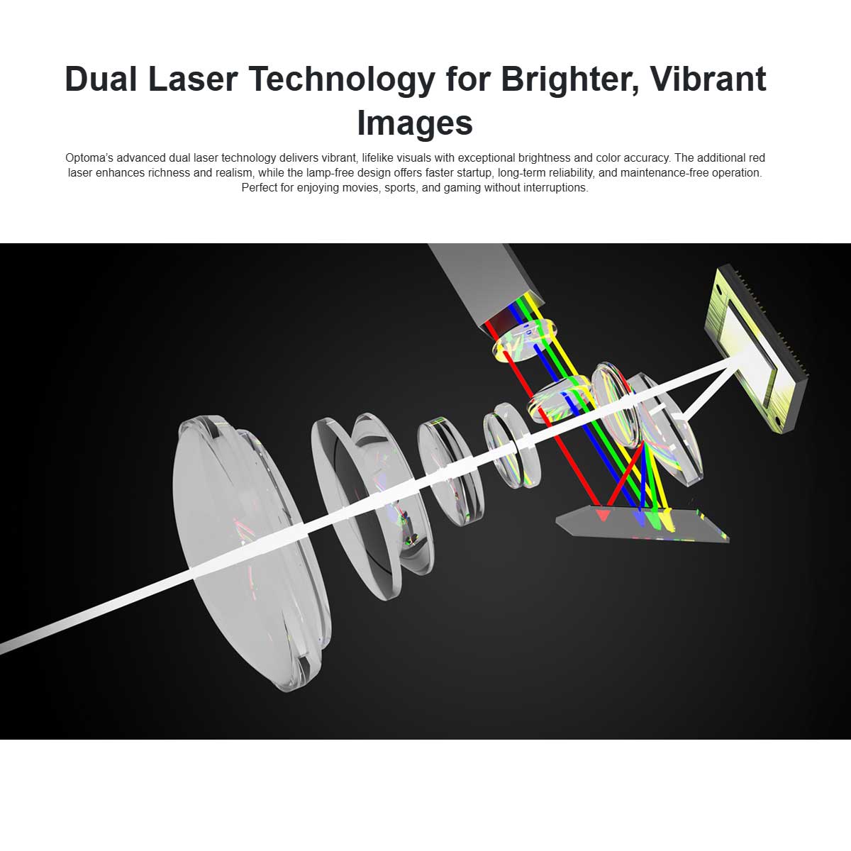 Optoma UHZ58 4K UHD Dual Laser Projector - Rapallo