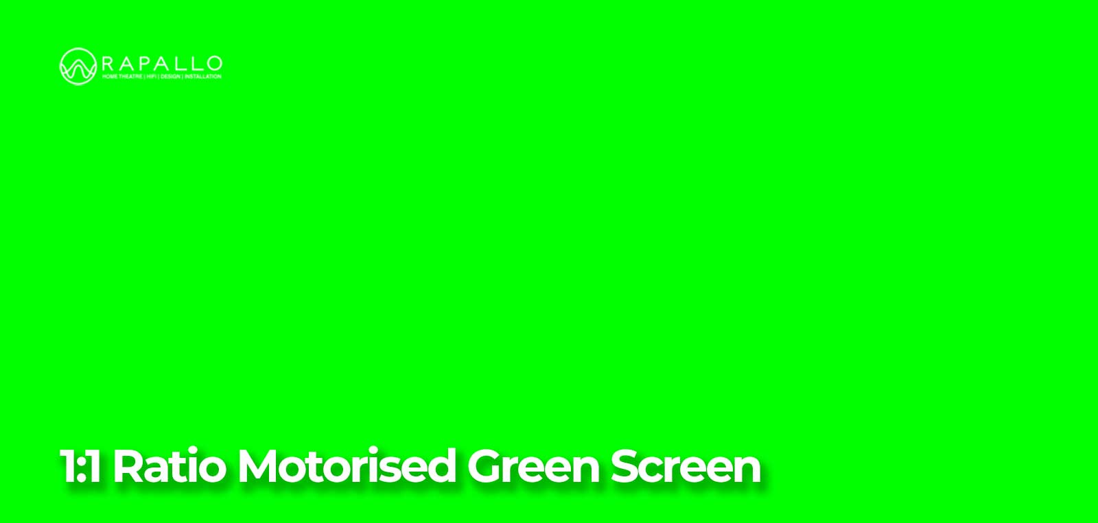 1:1 Ratio Motorised Green Screen - Rapallo
