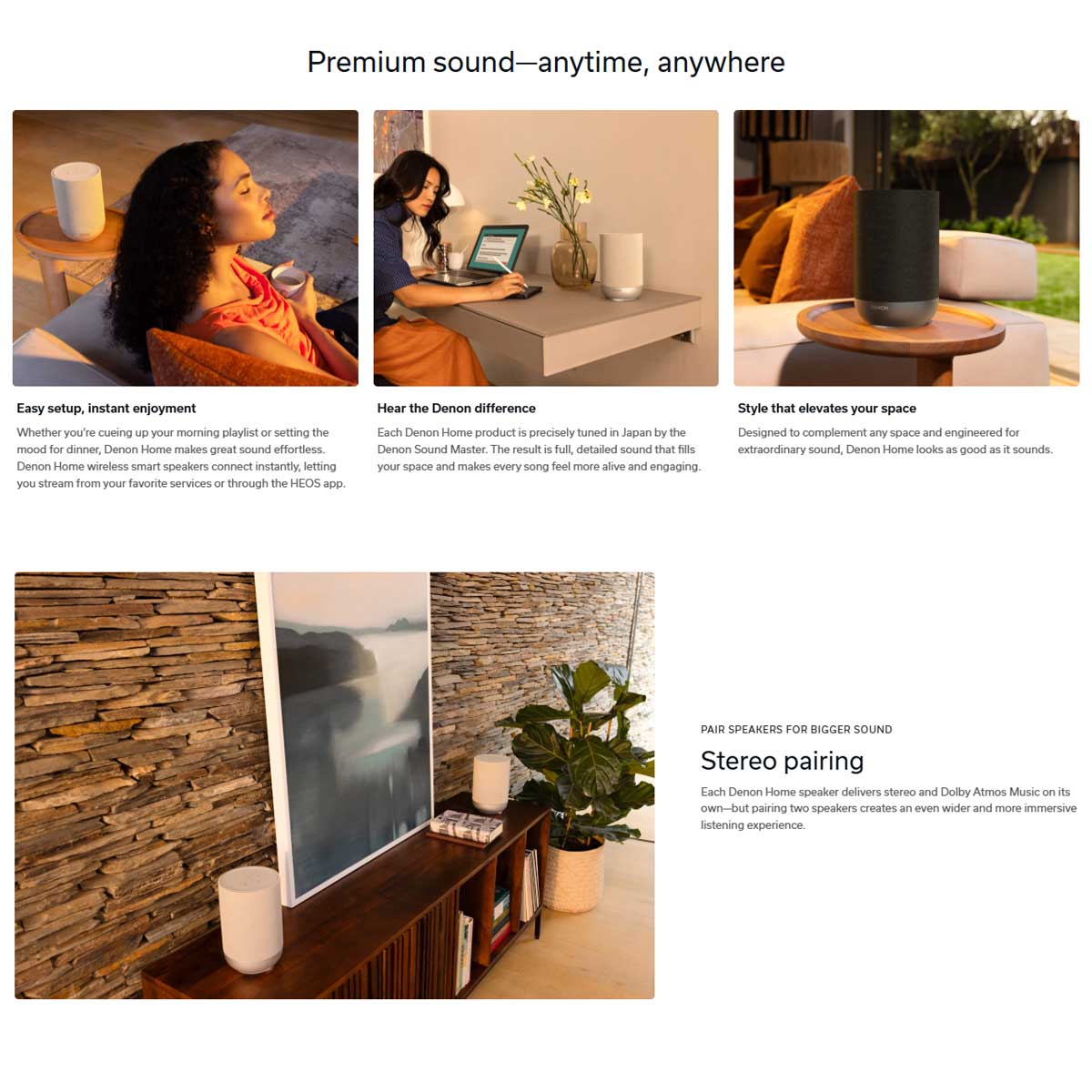 Denon Home 200 Wireless Smart Speaker - Rapallo