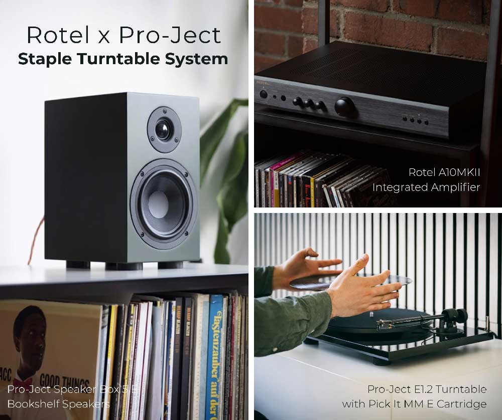 Rotel x Pro-Ject Staple Turntable System - Rapallo
