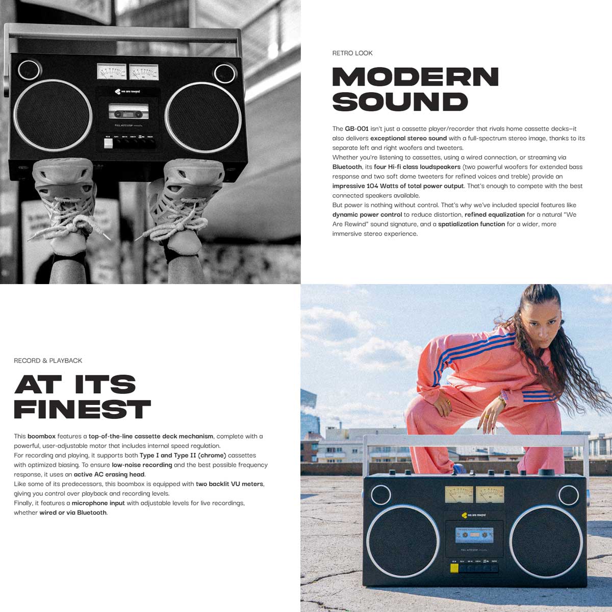 We Are Rewind Blaster Cassette Player - Rapallo